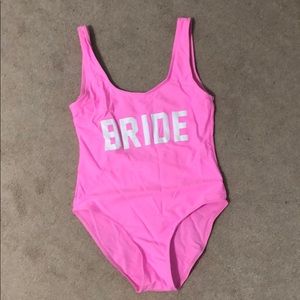BRIDE hot pink one piece swimwear!